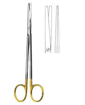 SCISSORS WITH TUNGSTEN CARBIDE INSERTS